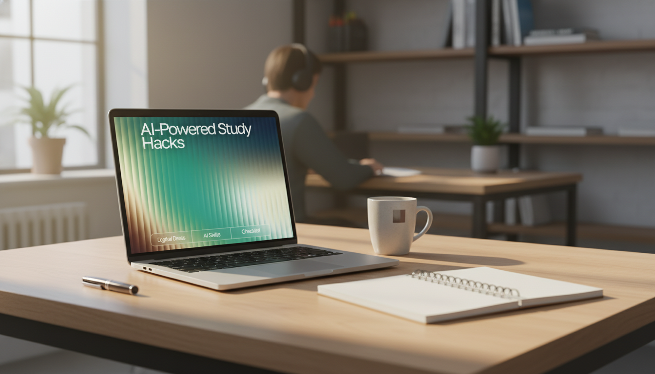 AI Study Hacks Checklist: Printable + Digital Planner