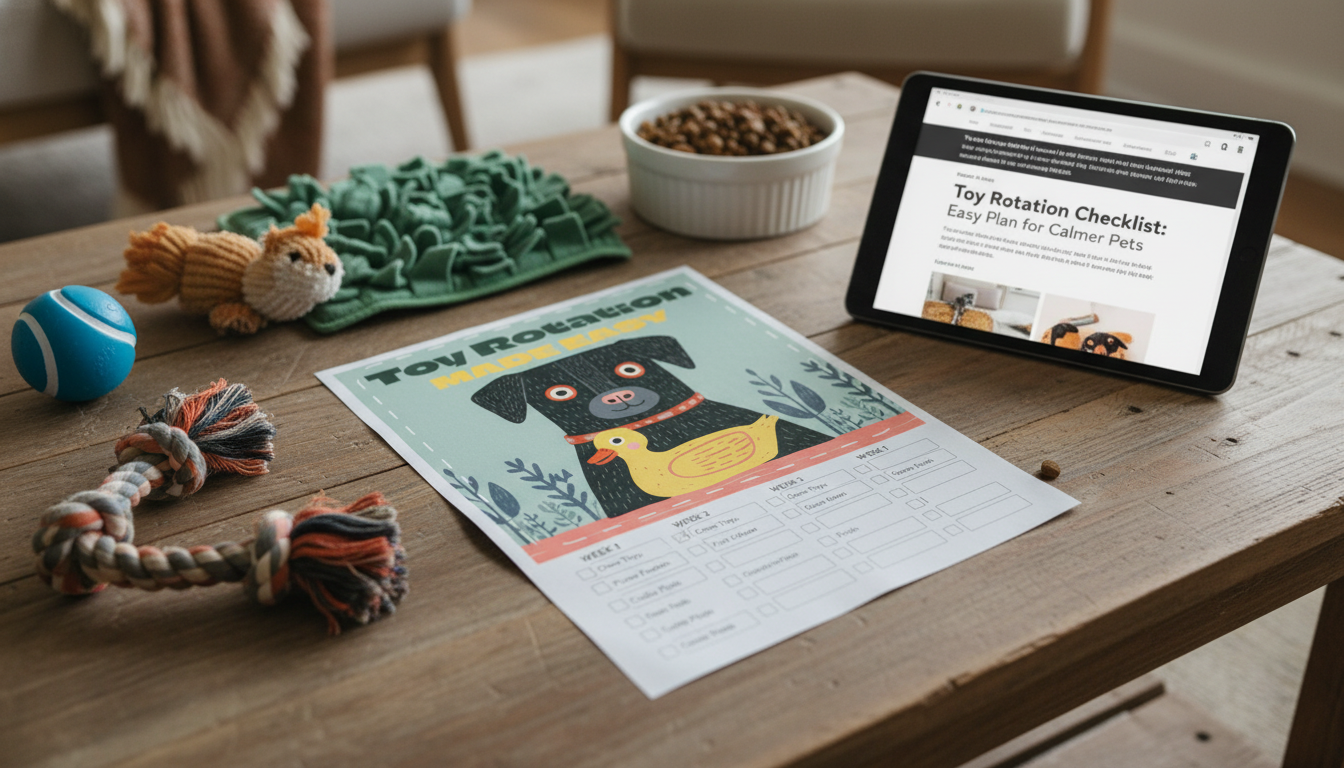 Toy Rotation Checklist: Easy Plan for Calmer Pets