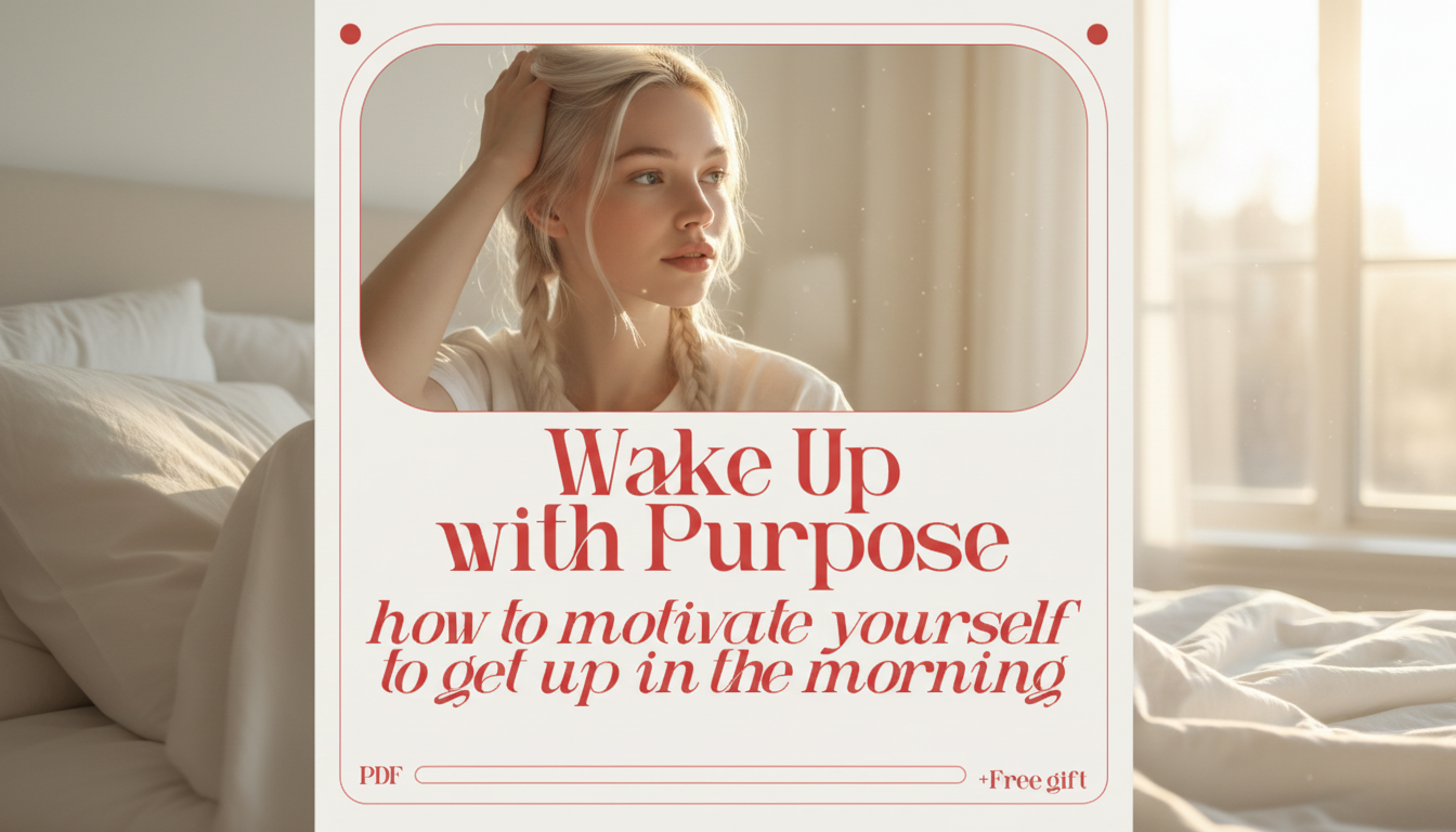 Wake Up Motivated: A Purpose-Driven Morning Routine